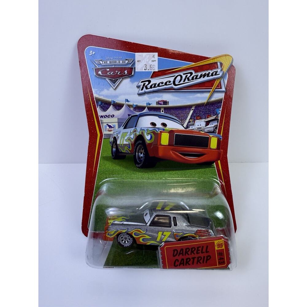 NIB Disney Pixar The World Of Cars Race O Rama # 43 Darrell Cartrip 1:55 Diecast